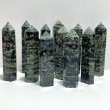 11 Pieces Green Sea Jasper Druzy Point - Wholesale Crystals