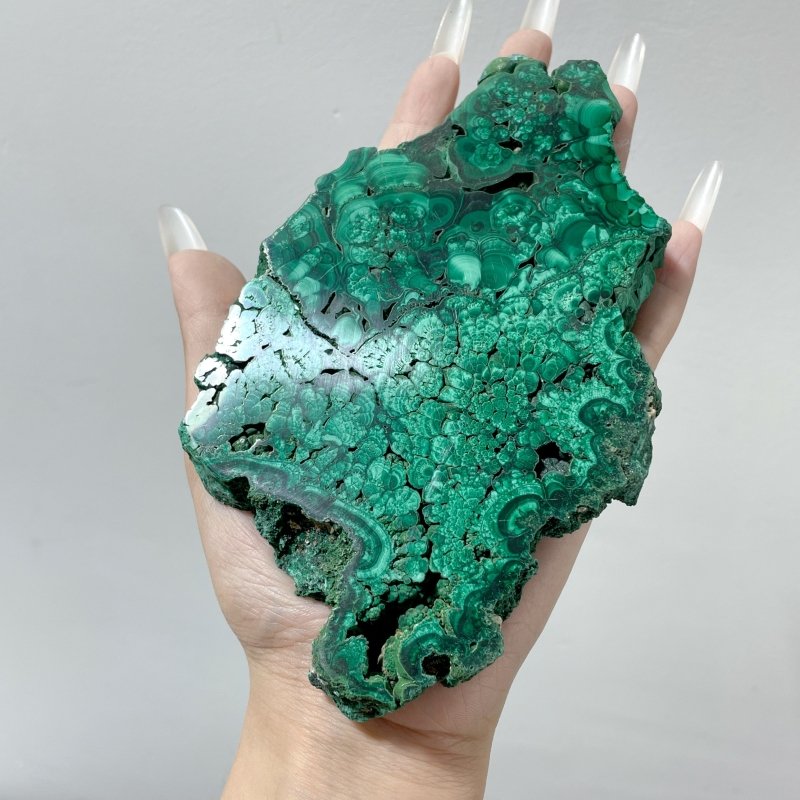 11 Pieces High Quality Beautiful Malachite Slab - Wholesale Crystals