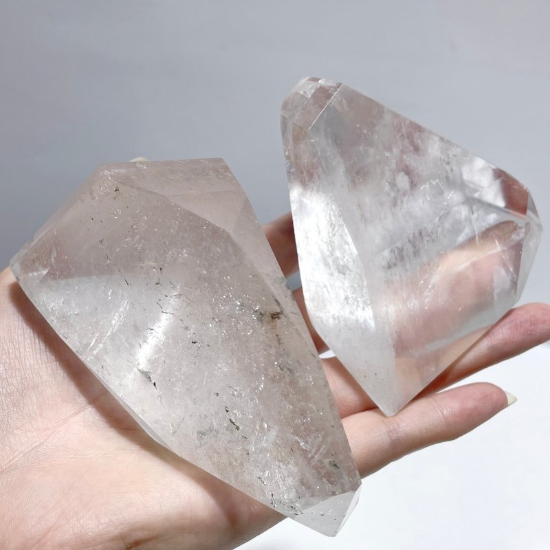 11 Pieces Large Clear Quartz Free Form - Wholesale Crystals