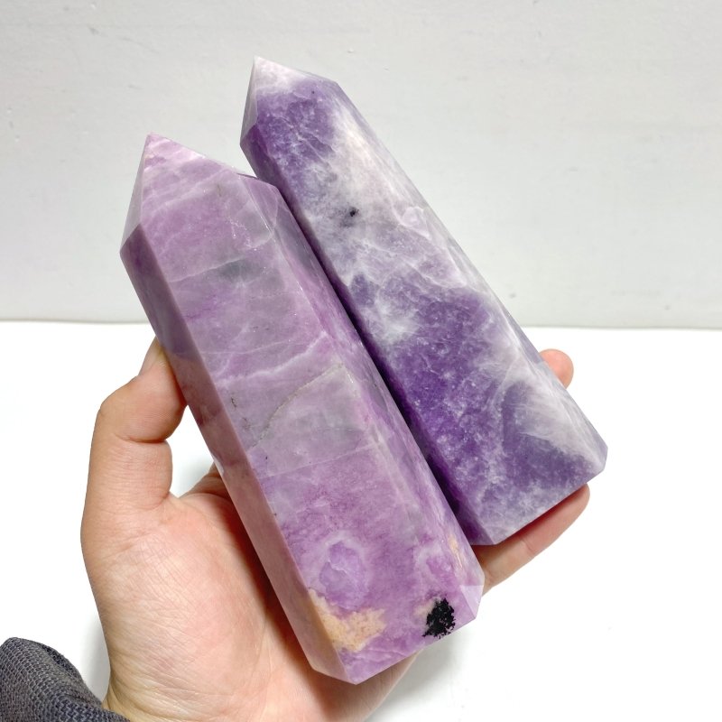 11 Pieces Large Lepidolite Tower - Wholesale Crystals