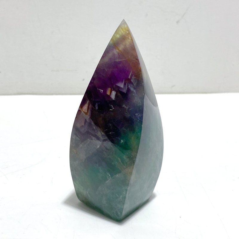 11 Pieces Large Rainbow Fluorite Mixed Color Flame High Quality - Wholesale Crystals