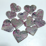 11 Pieces Large Red Tourmaline Heart - Wholesale Crystals