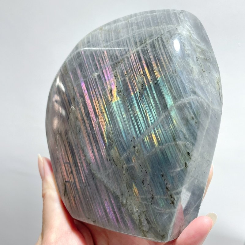 11 Pieces Purple Labradorite High Quality Polished Large Free Form - Wholesale Crystals