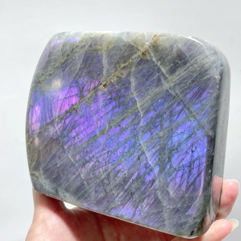 11 Pieces Purple Labradorite High Quality Polished Large Free Form - Wholesale Crystals