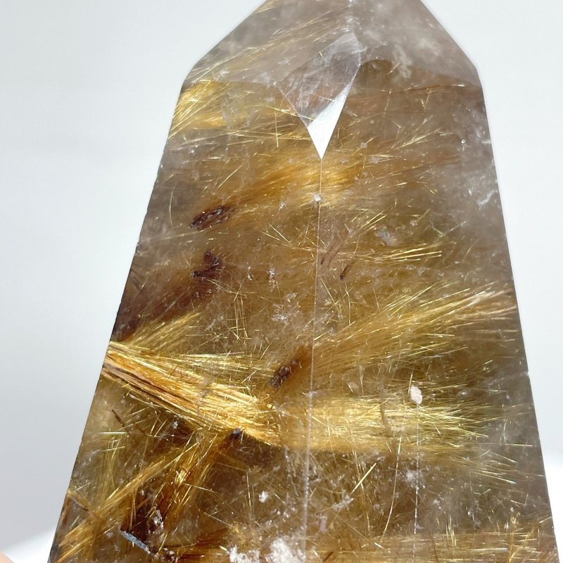 11 Pieces Unique Gold Rutilated Quartz Points - Wholesale Crystals