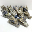 11 Pieces Volcanic Agate Dragon Head Carving Closeout(UV-Reactive) -Wholesale Crystals