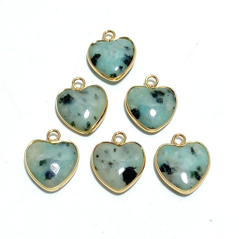 11 Types Crystal Heart Shape Pendants Wholesale Rose Quartz Chevron Amethyst Tiger Eye - Wholesale Crystals