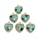 11 Types Crystal Heart Shape Pendants Wholesale Rose Quartz Chevron Amethyst Tiger Eye - Wholesale Crystals