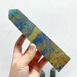 12 Pieces Azurite Four - sided Tower Point - Wholesale Crystals