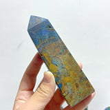 12 Pieces Azurite Four - sided Tower Point - Wholesale Crystals