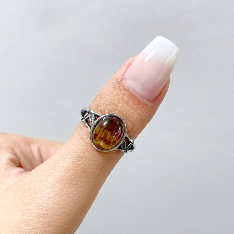 12 Pieces Beautiful Cacoxenite Super7 Sterling Silver Different Styles Ring - Wholesale Crystals