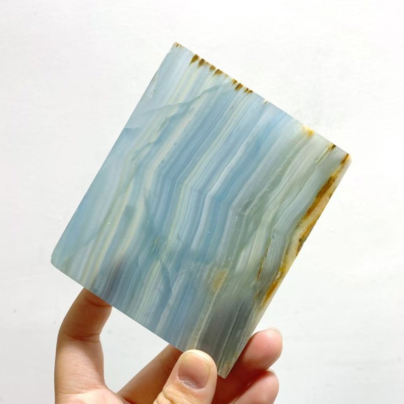 12 Pieces Blue Onyx Slab - Wholesale Crystals