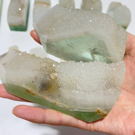 12 Pieces Fluorite Geode Druzy Tower Points -Wholesale Crystals