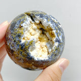 12 Pieces Geode Druzy 8th Vein Ocean Jasper Spheres -Wholesale Crystals