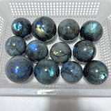 12 Pieces High Quality Labradorite Spheres -Wholesale Crystals