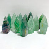 12 Pieces High Quality Large Rainbow Fluorite Flame Mixed Color -Wholesale Crystals