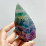 12 Pieces High Quality Large Rainbow Fluorite Flame Mixed Color -Wholesale Crystals