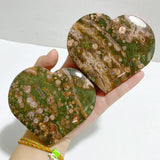 12 Pieces Large Rainforest Jasper Heart 2 -Wholesale Crystals