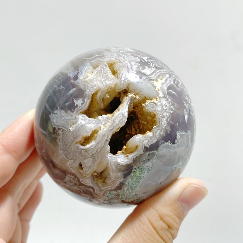 12 Pieces Moss Agate Spheres - Wholesale Crystals