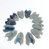 12 Pieces Trolleite Stone Wing Shield Carving Closeout - Wholesale Crystals