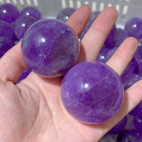 122 Pieces Amethyst Spheres (Sea Freight Only) -Wholesale Crystals