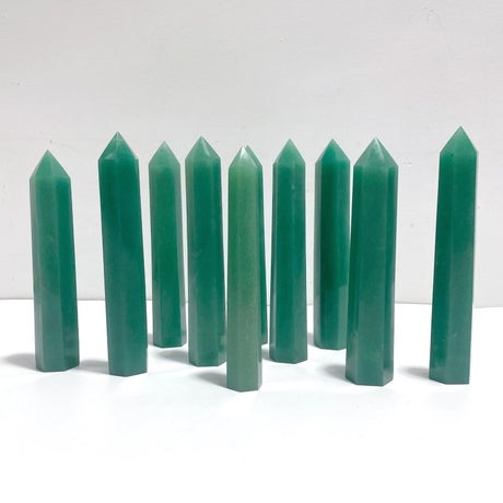 13 - 16CM Green Aventurine Tower Point Wholesale - Wholesale Crystals