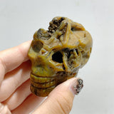 13 Pieces 6th Vein Ocean Jasper Geode Skull Carving -Wholesale Crystals