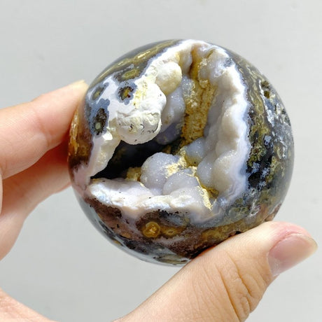 13 Pieces 8th Vein Ocean Jasper Spheres -Wholesale Crystals