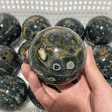 13 Pieces Beautiful Green Sea Jasper Crystal Spheres -Wholesale Crystals