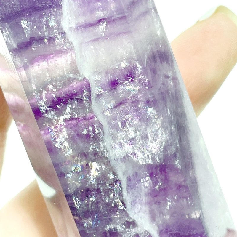 13 Pieces Beautiful Rainbow Purple Fluorite Crystal Tower - Wholesale Crystals