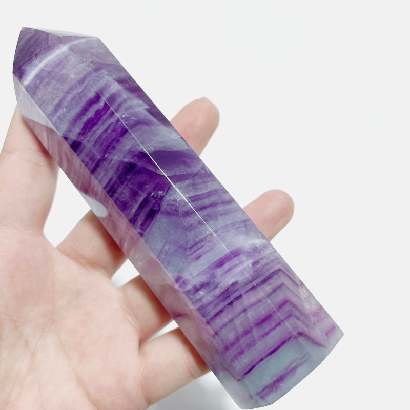 13 Pieces Beautiful Rainbow Purple Fluorite Crystal Tower - Wholesale Crystals