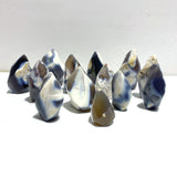 13 Pieces Black Orca Agate Flame Carving 4 - Wholesale Crystals