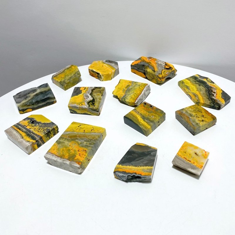 13 Pieces Bumble Bee Jasper Polished Home Decor Stone - Wholesale Crystals