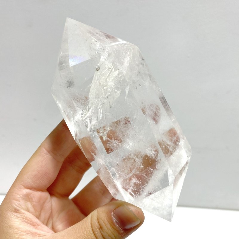 13 Pieces Clear Quartz Double Points - Wholesale Crystals
