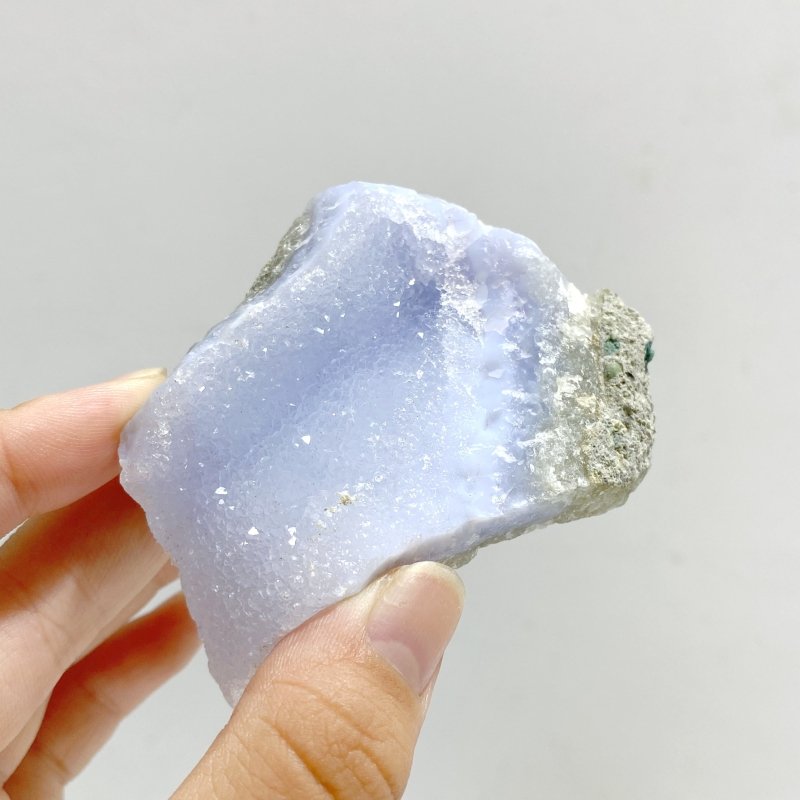 13 Pieces Geode Druzy Blue Chalcedony -Wholesale Crystals