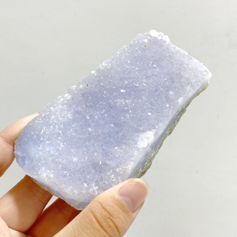 13 Pieces Geode Druzy Blue Chalcedony -Wholesale Crystals