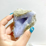 13 Pieces Geode Druzy Blue Chalcedony - Wholesale Crystals