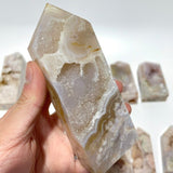 13 Pieces Geode Sakura Flower Agate Tower Points -Wholesale Crystals