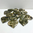 13 Pieces Green Mica Mixed Quartz Heart -Wholesale Crystals