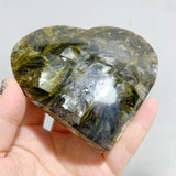 13 Pieces Green Mica Mixed Quartz Heart -Wholesale Crystals