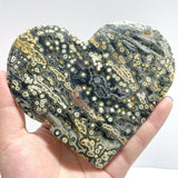 13 Pieces Large 8th Vein Ocean Jasper Heart 2 - Wholesale Crystals