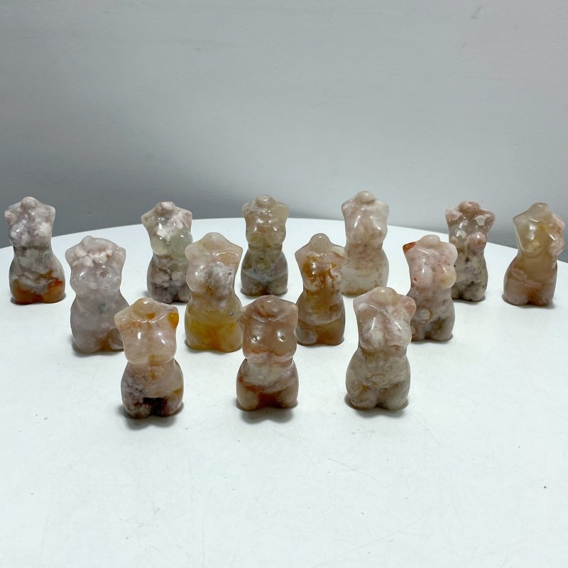 13 Pieces Large Sakura Agate Beautiful Goddess - Wholesale Crystals