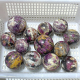 13 Pieces Pink Tourmaline Spheres Balls - Wholesale Crystals