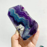 13 Pieces Rainbow Fluorite Raw Side Tower - Wholesale Crystals