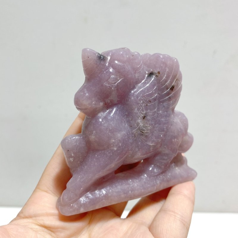 14 Pieces Lepidolite Unicorn Carving Closeout -Wholesale Crystals