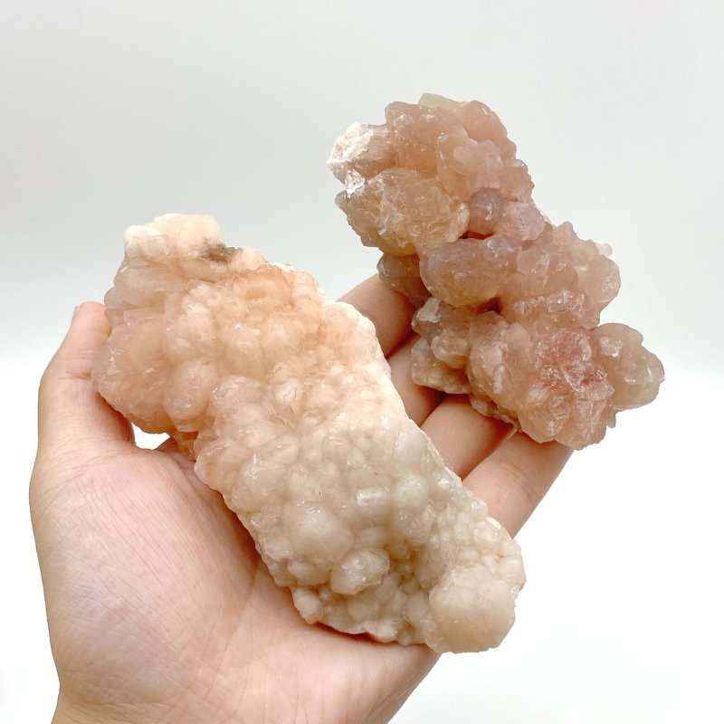 14 Pieces Raw Pink Quartz Specimen -Wholesale Crystals