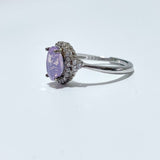 14 Pieces S925 Lavender Quartz Cut Faceted Ring Style #1 - Wholesale Crystals