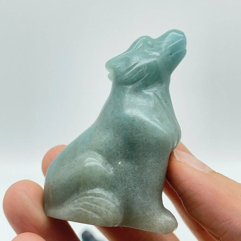 14 Pieces Trolleite Stone Wolves Crystal Carving -Wholesale Crystals