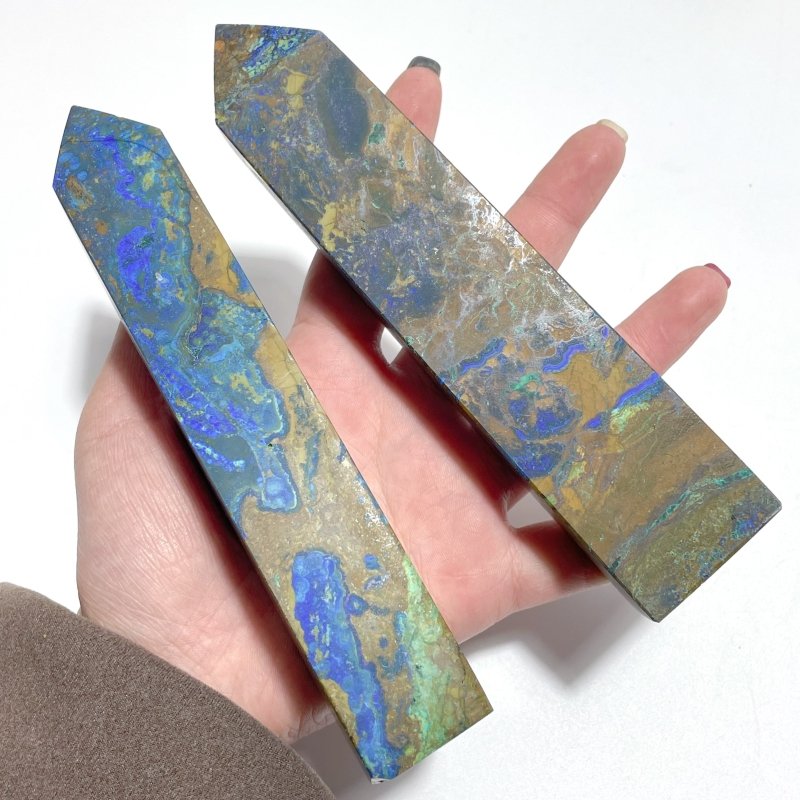 14 Pieces Unique Azurite Tower Point - Wholesale Crystals