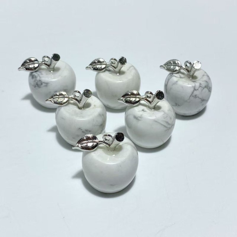 14 Types Small Apple Carving Wholesale Clear Quartz Green Aventurine Lepidolite - Wholesale Crystals